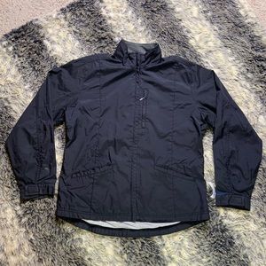 Men’s Medium Vintage Nike Lightweight Full Zip Pocket Windbreaker Jacket Black